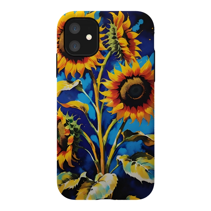iPhone 11 StrongFit Sunflowers 3 by Winston