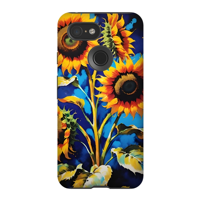 Pixel 3 StrongFit Sunflowers 3 by Winston