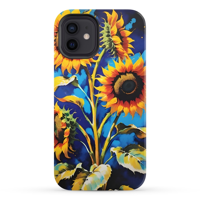 iPhone 12 StrongFit Sunflowers 3 by Winston
