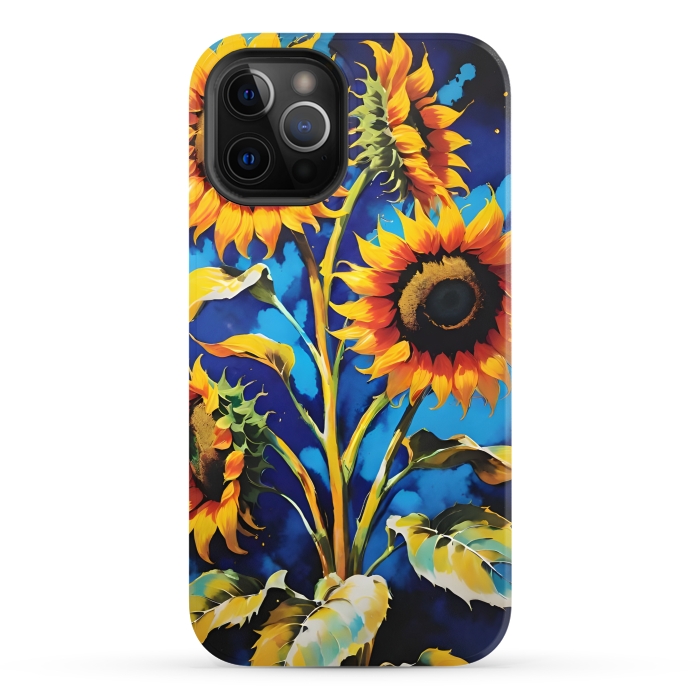 iPhone 12 Pro StrongFit Sunflowers 3 by Winston