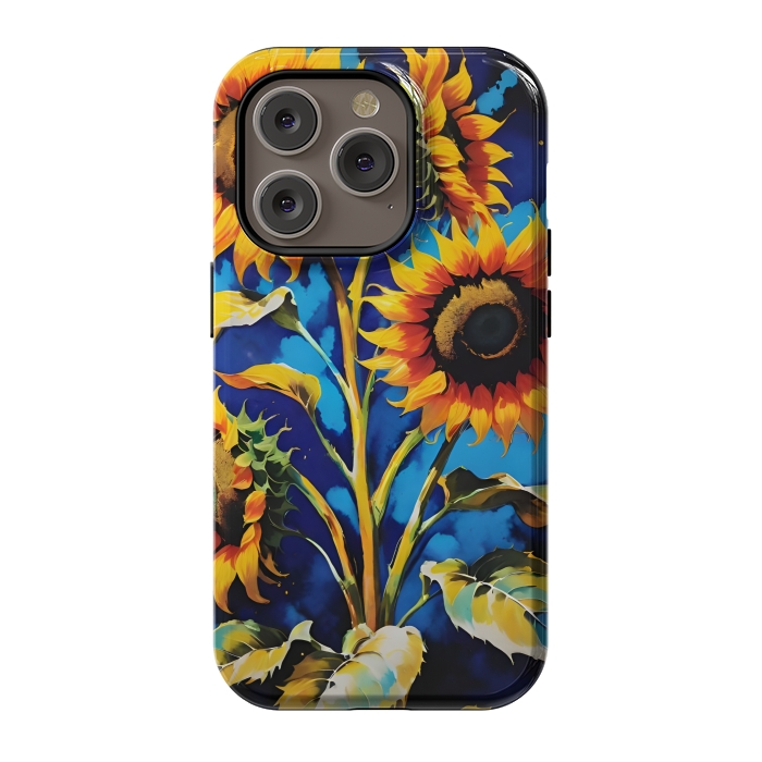 iPhone 14 Pro StrongFit Sunflowers 3 by Winston