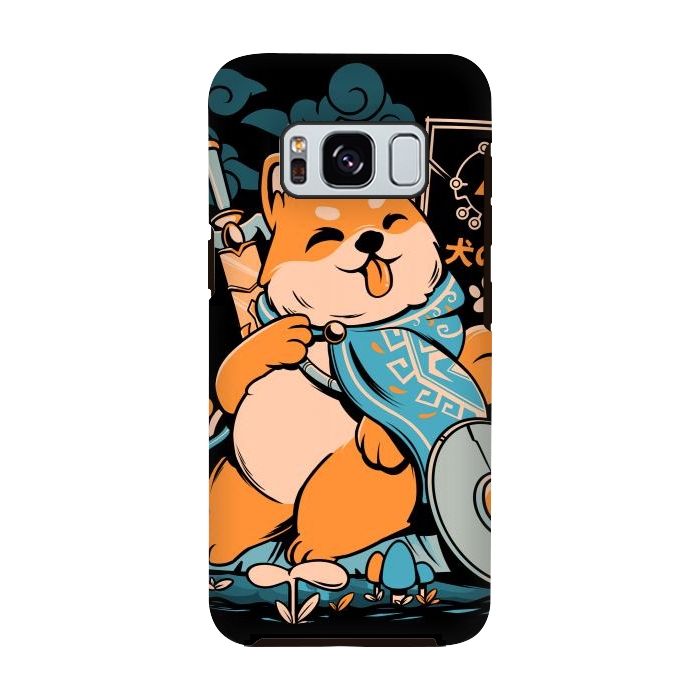 Galaxy S8 StrongFit The Legend of Dog - Black Version by Ilustrata