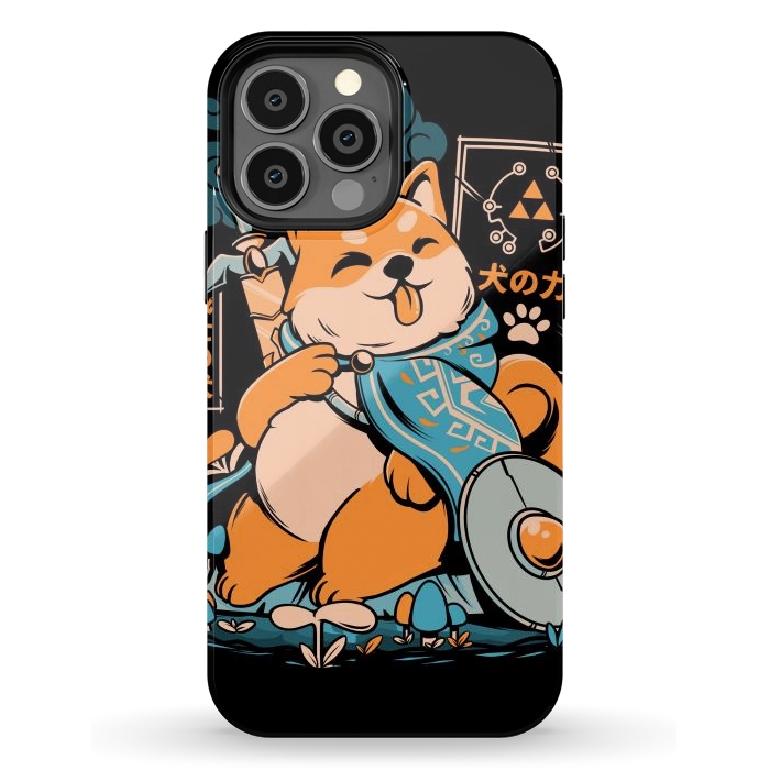 iPhone 13 Pro Max StrongFit The Legend of Dog - Black Version by Ilustrata