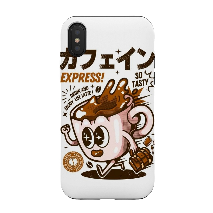 iPhone Xs / X StrongFit Funny Caffeine Expresso by LM2Kone