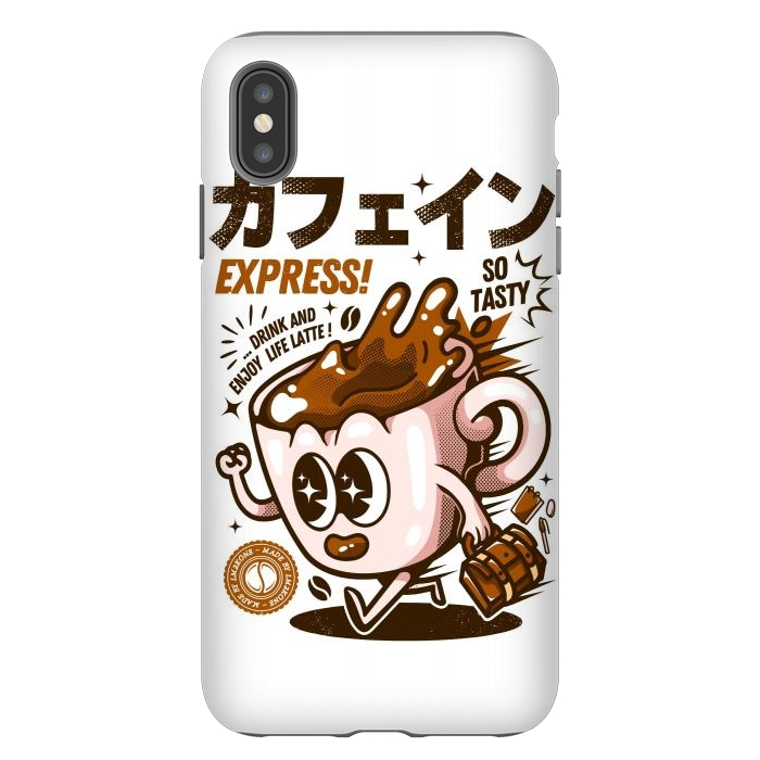 iPhone Xs Max StrongFit Funny Caffeine Expresso by LM2Kone