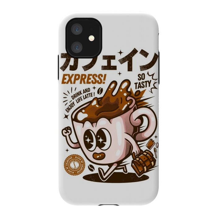 iPhone 11 StrongFit Funny Caffeine Expresso by LM2Kone