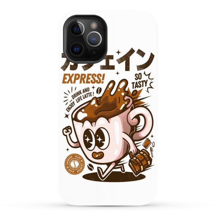 iPhone 12 Pro Max StrongFit Funny Caffeine Expresso by LM2Kone