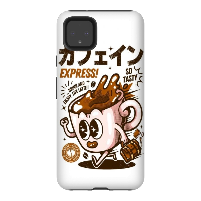 Pixel 4XL StrongFit Funny Caffeine Expresso by LM2Kone