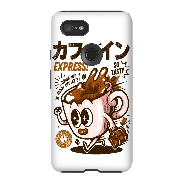 Pixel 3XL StrongFit Funny Caffeine Expresso by LM2Kone