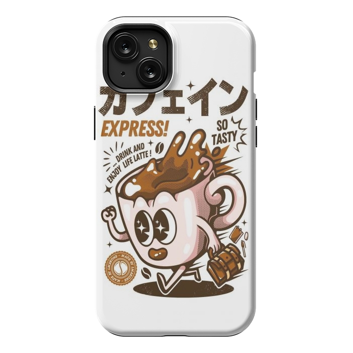 iPhone 15 Plus StrongFit Funny Caffeine Expresso by LM2Kone