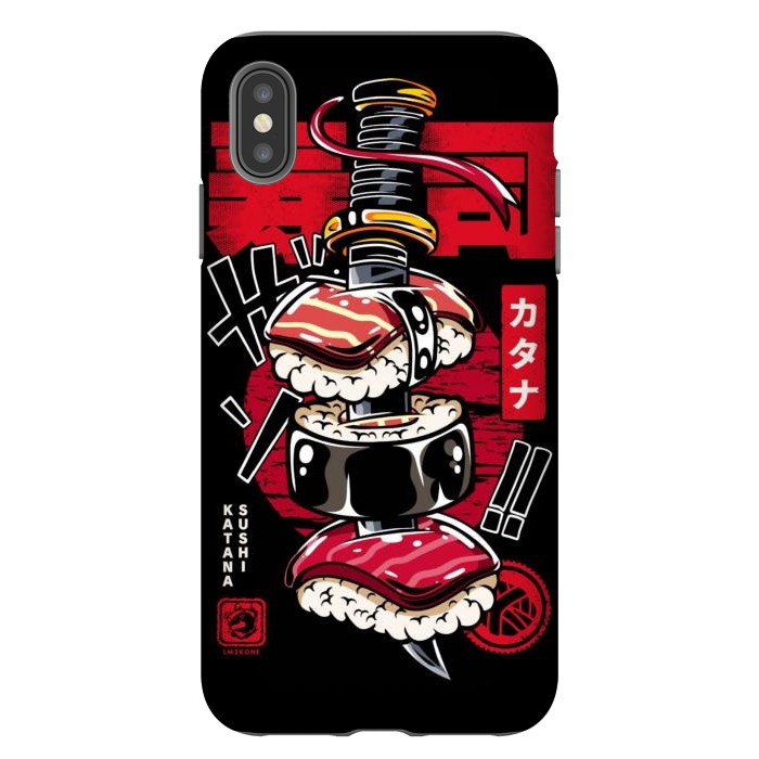 iPhone Xs Max StrongFit Japan Katana Sushi by LM2Kone
