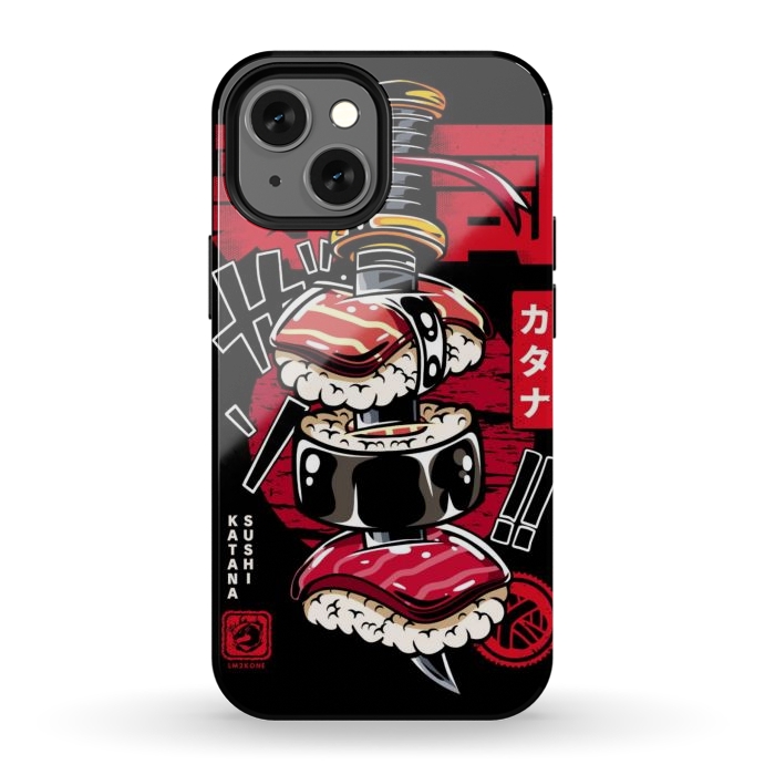 iPhone 12 mini StrongFit Japan Katana Sushi by LM2Kone