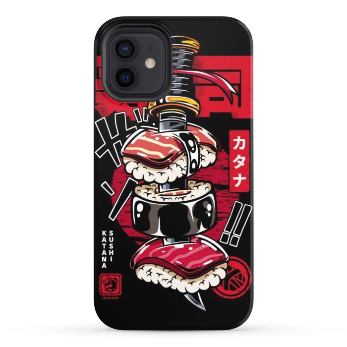 iPhone 12 StrongFit Japan Katana Sushi by LM2Kone