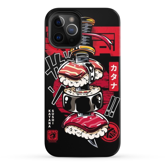 iPhone 12 Pro StrongFit Japan Katana Sushi by LM2Kone