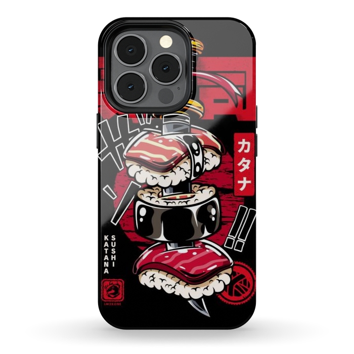iPhone 13 pro StrongFit Japan Katana Sushi by LM2Kone