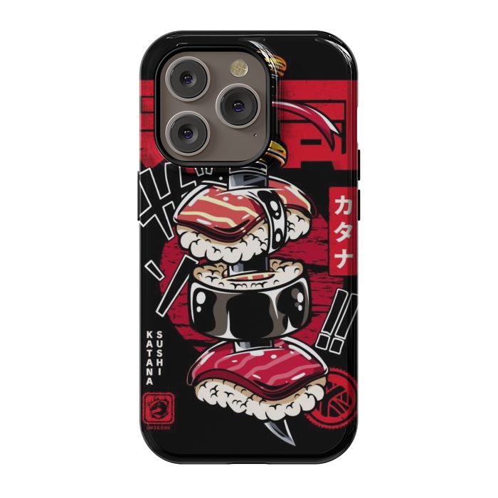 iPhone 14 Pro StrongFit Japan Katana Sushi by LM2Kone
