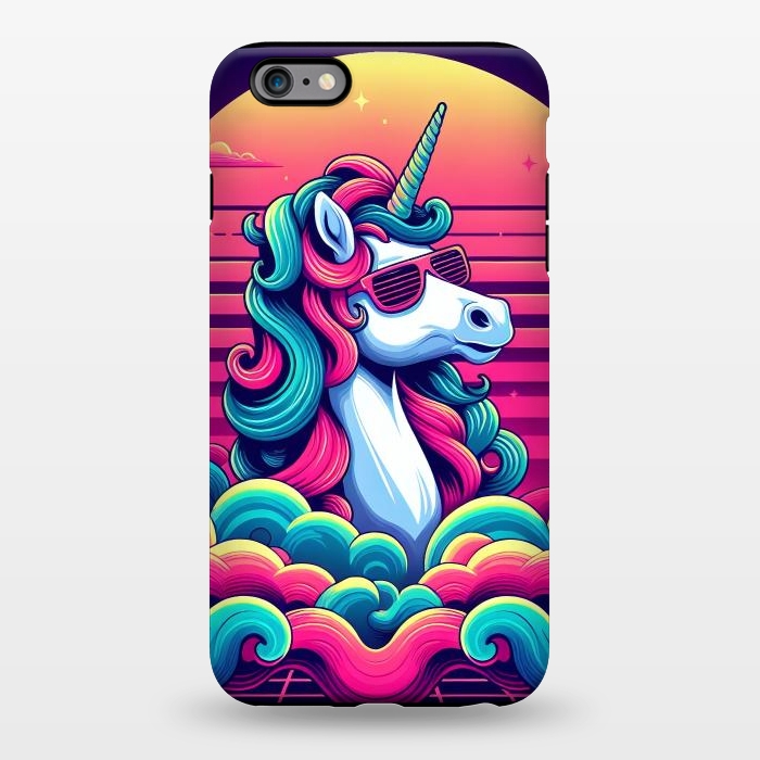 iPhone 6/6s plus StrongFit 80s Neon Unicorn by JohnnyVillas