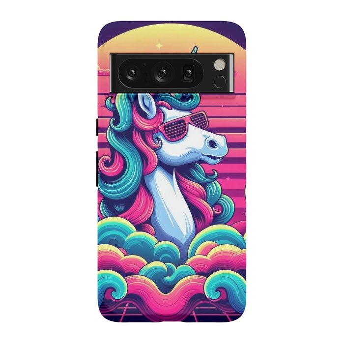 Pixel 8 Pro StrongFit 80s Neon Unicorn by JohnnyVillas