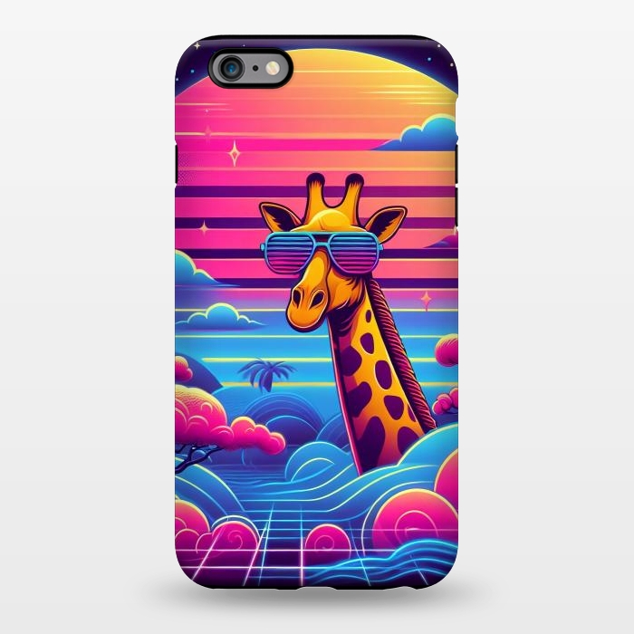 iPhone 6/6s plus StrongFit 80s Neon Giraffe by JohnnyVillas