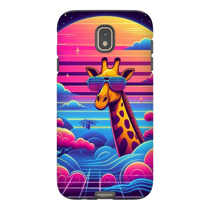 Galaxy J7 StrongFit 80s Neon Giraffe by JohnnyVillas
