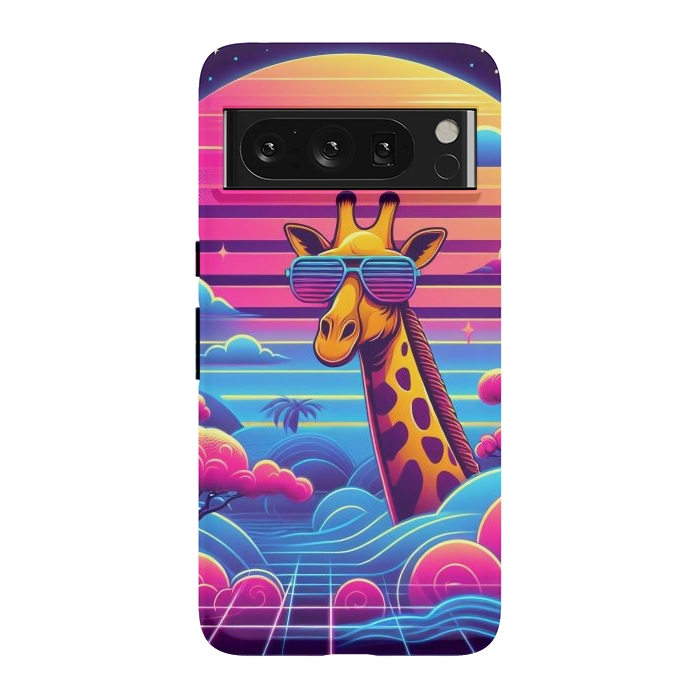 Pixel 8 Pro StrongFit 80s Neon Giraffe by JohnnyVillas