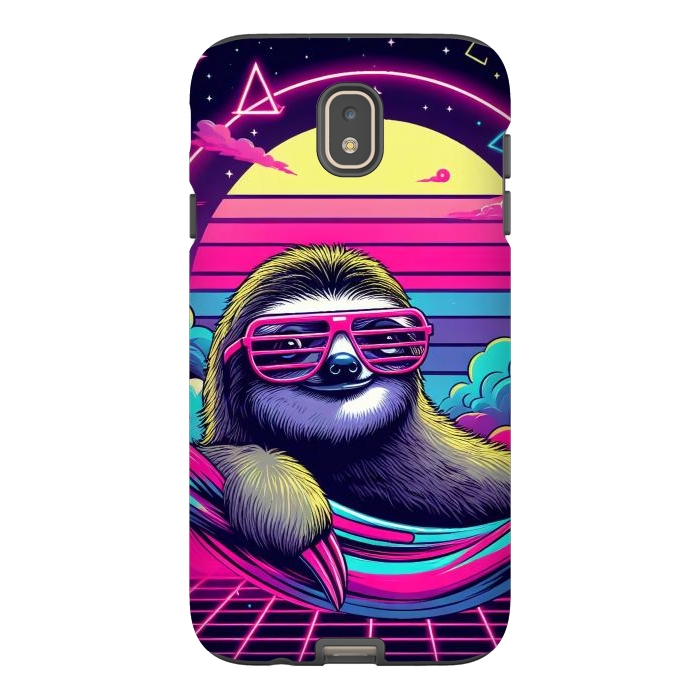 Galaxy J7 StrongFit 80s Neon Sloth by JohnnyVillas