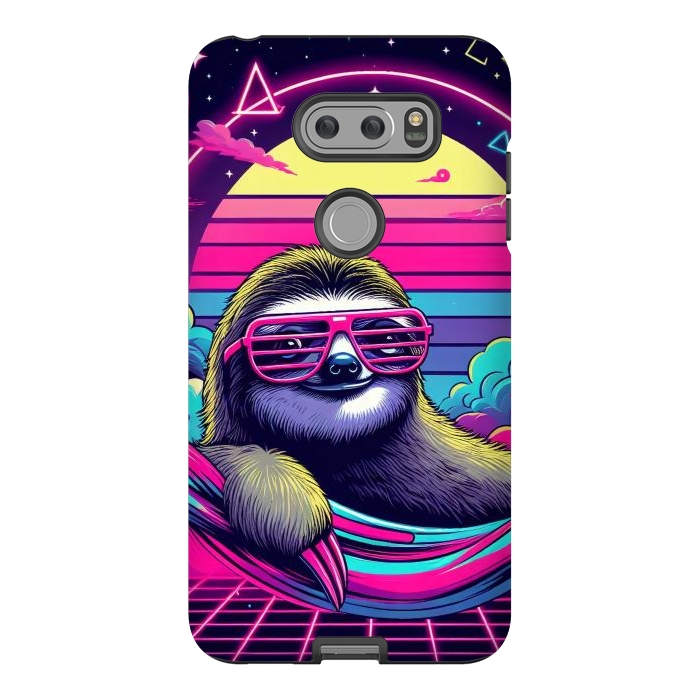 V30 StrongFit 80s Neon Sloth by JohnnyVillas