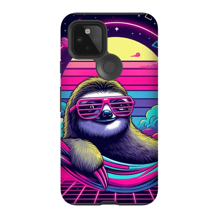 Pixel 5 StrongFit 80s Neon Sloth by JohnnyVillas