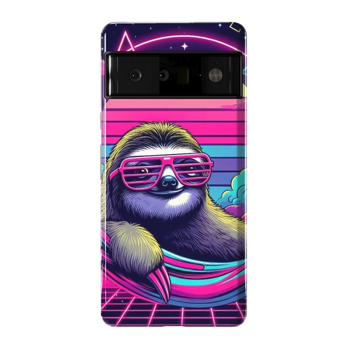 Pixel 6 Pro StrongFit 80s Neon Sloth by JohnnyVillas
