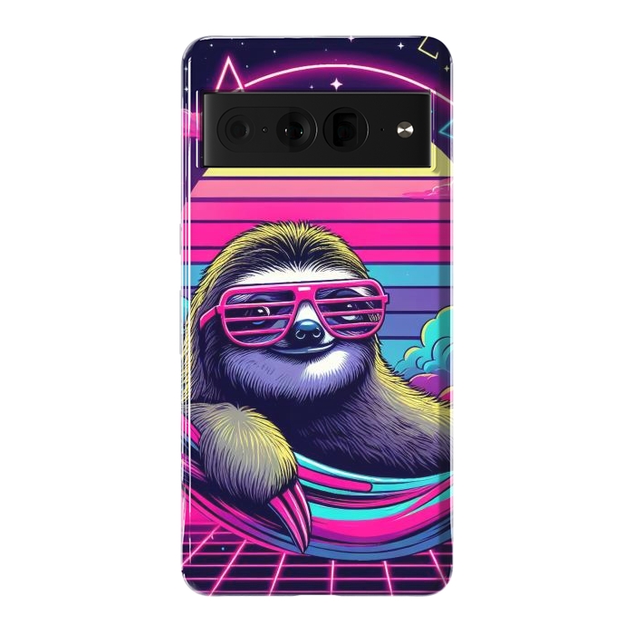 Pixel 7 Pro StrongFit 80s Neon Sloth by JohnnyVillas