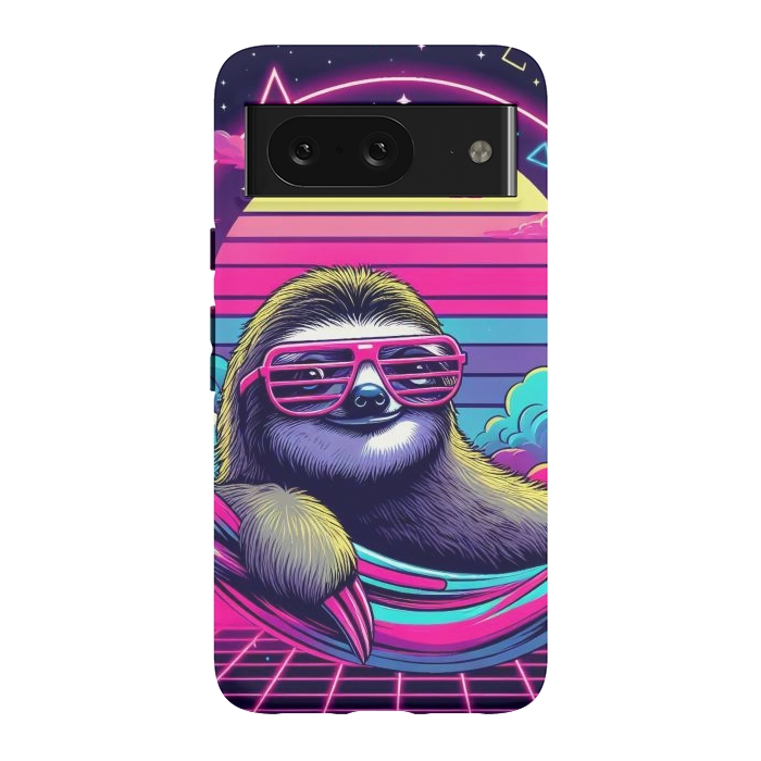 Pixel 8 StrongFit 80s Neon Sloth by JohnnyVillas