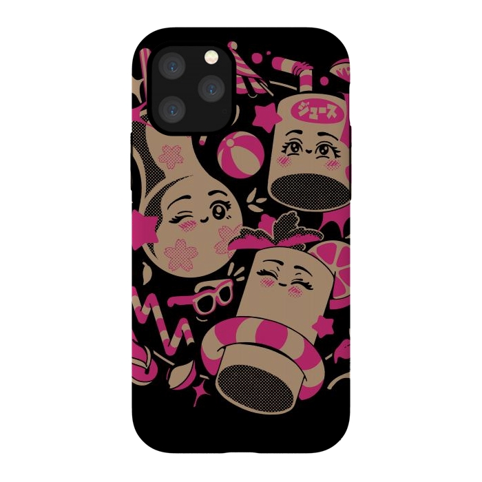 iPhone 11 Pro StrongFit Anime Kawaii Drinks by Ilustrata