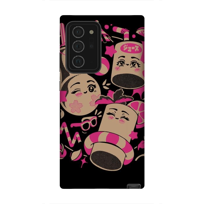Galaxy Note 20 Ultra StrongFit Anime Kawaii Drinks by Ilustrata