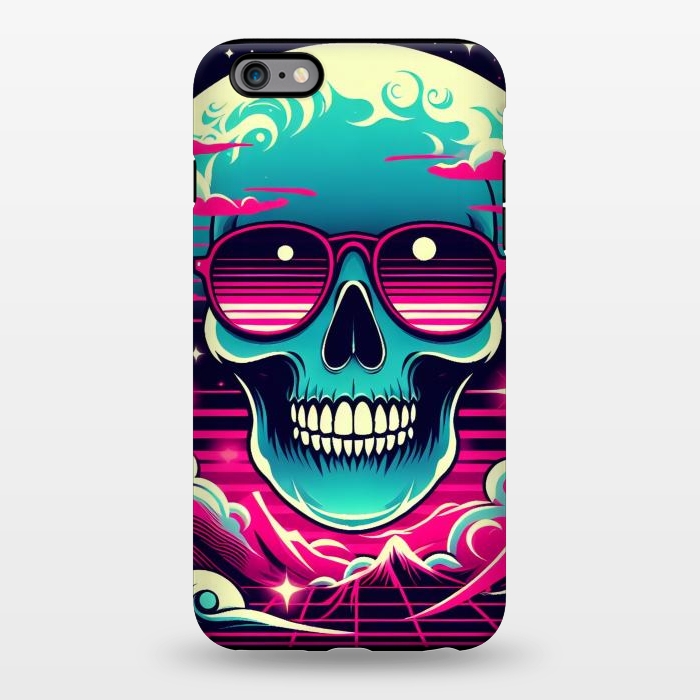 iPhone 6/6s plus StrongFit Summer Neon Skull by JohnnyVillas
