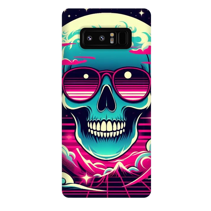 Galaxy Note 8 StrongFit Summer Neon Skull by JohnnyVillas
