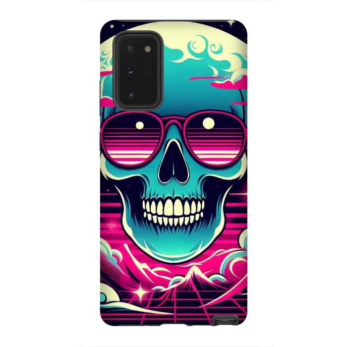 Galaxy Note 20 StrongFit Summer Neon Skull by JohnnyVillas