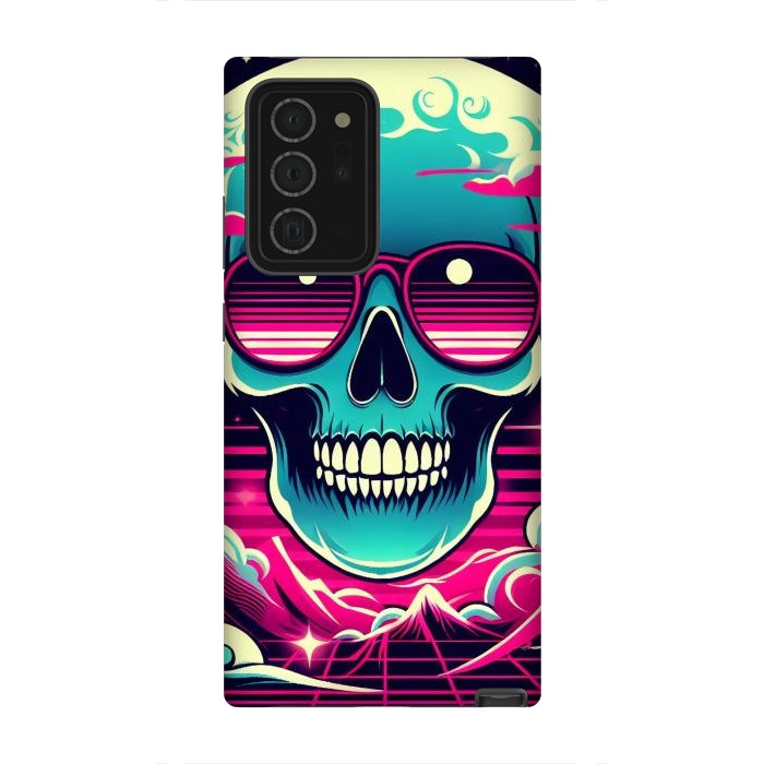 Galaxy Note 20 Ultra StrongFit Summer Neon Skull by JohnnyVillas