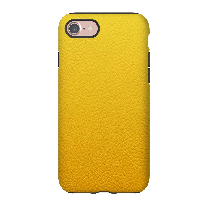 iPhone 7 StrongFit Yellow Leather by JohnnyVillas