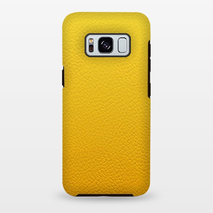 Galaxy S8 plus StrongFit Yellow Leather by JohnnyVillas