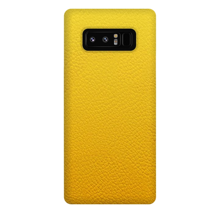 Galaxy Note 8 StrongFit Yellow Leather by JohnnyVillas