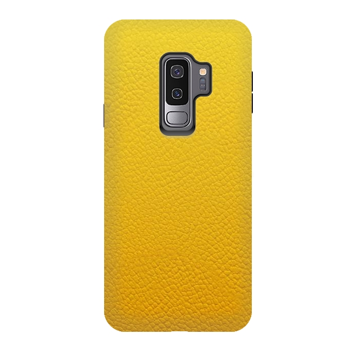 Galaxy S9 plus StrongFit Yellow Leather by JohnnyVillas