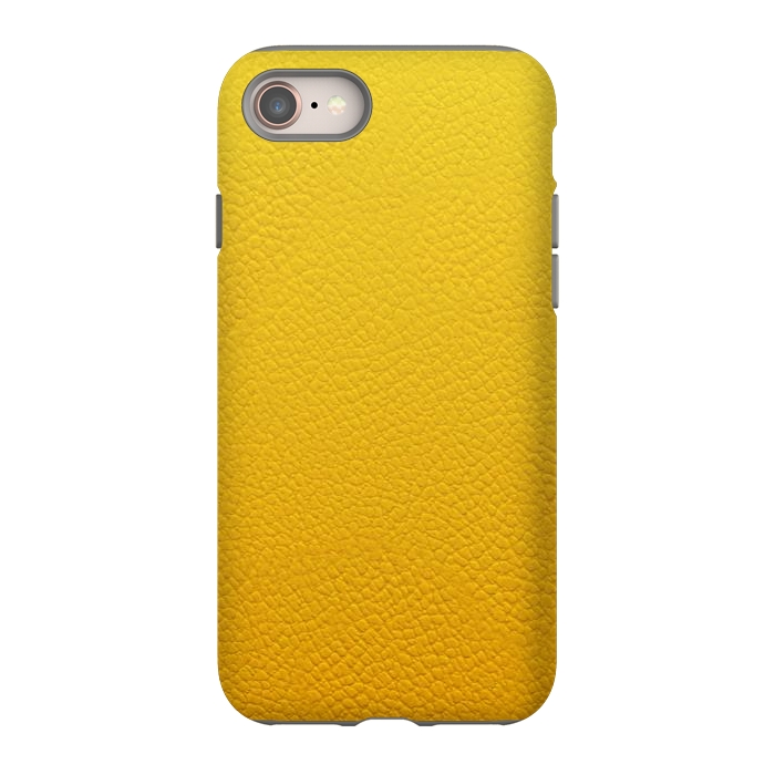 iPhone 8 StrongFit Yellow Leather by JohnnyVillas