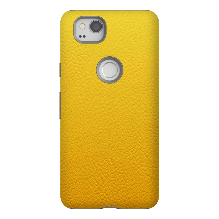 Pixel 2 StrongFit Yellow Leather by JohnnyVillas