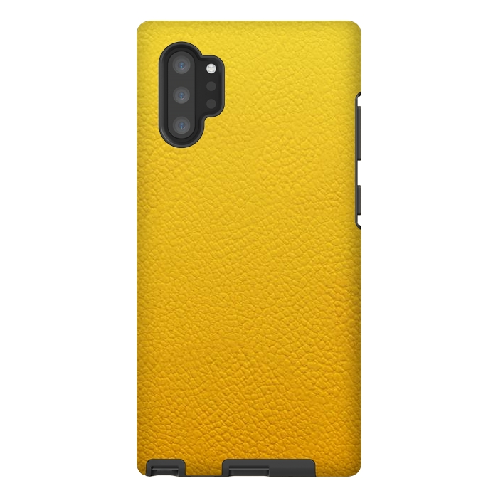 Galaxy Note 10 plus StrongFit Yellow Leather by JohnnyVillas