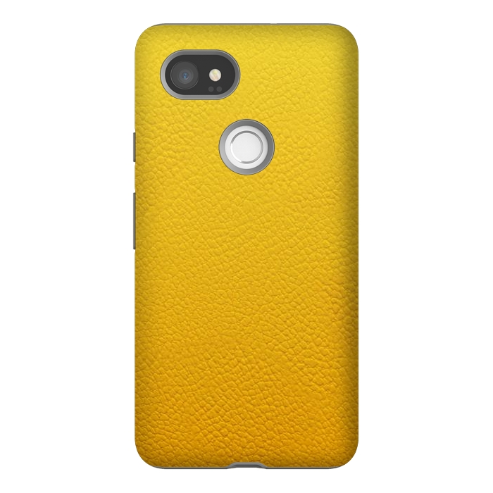 Pixel 2XL StrongFit Yellow Leather by JohnnyVillas