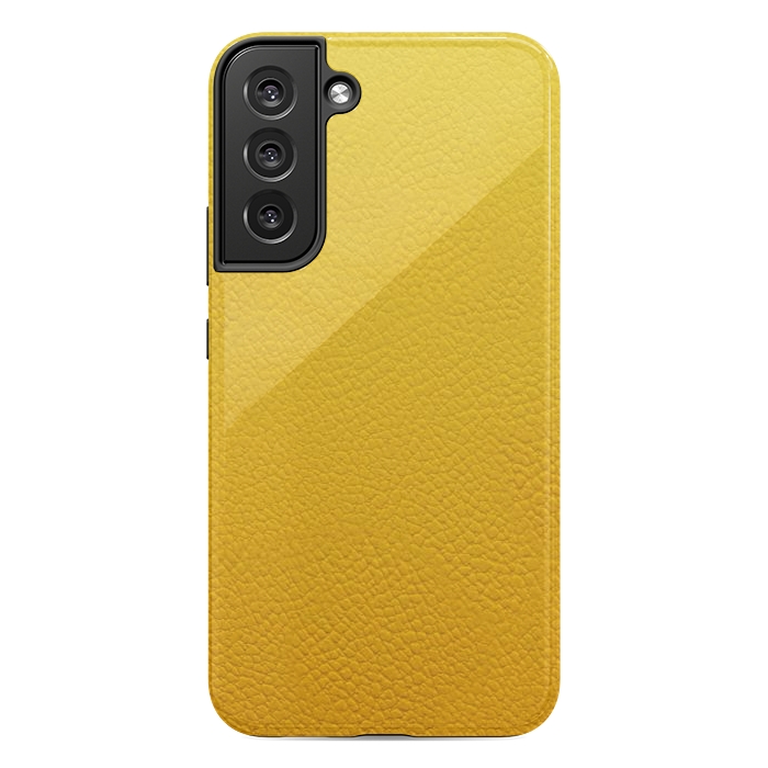 Galaxy S22 plus StrongFit Yellow Leather by JohnnyVillas