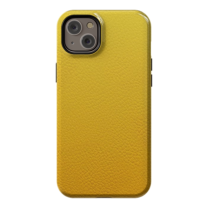 iPhone 14 Plus StrongFit Yellow Leather by JohnnyVillas