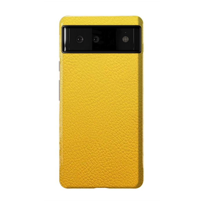 Pixel 6 StrongFit Yellow Leather by JohnnyVillas