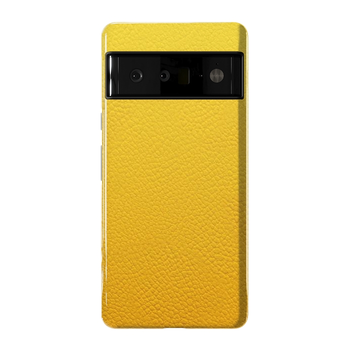 Pixel 6 Pro StrongFit Yellow Leather by JohnnyVillas