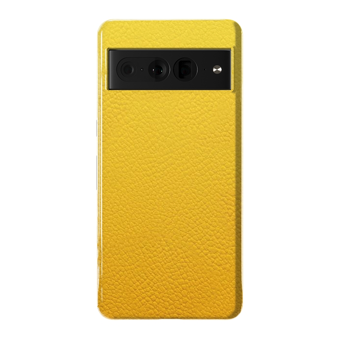 Pixel 7 Pro StrongFit Yellow Leather by JohnnyVillas